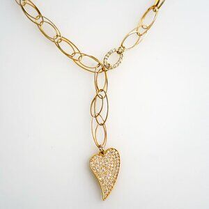Vintage, Charles Nobel Hand on My Heart Necklace.